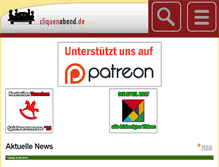 Tablet Screenshot of cliquenabend.de
